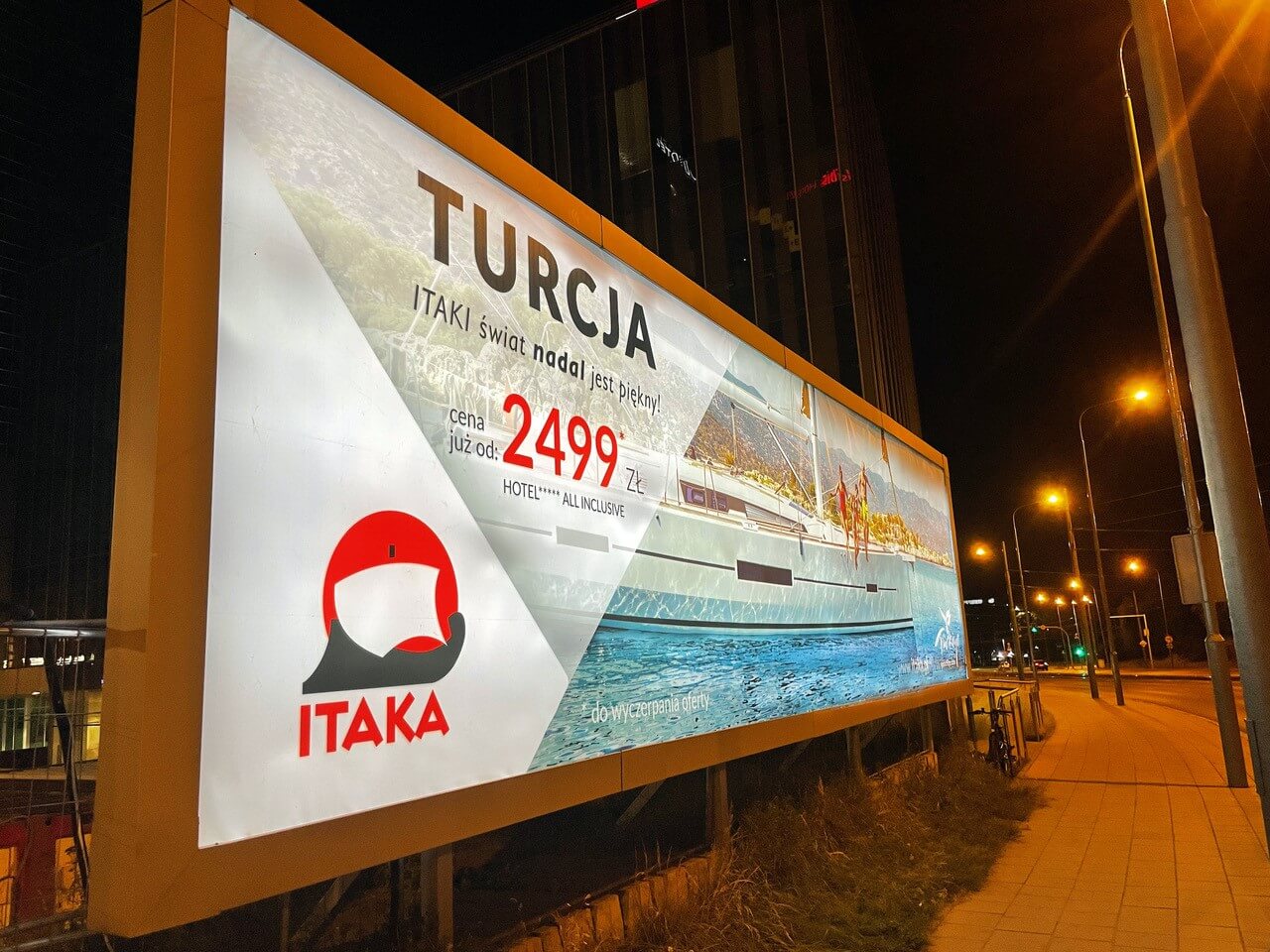 Wakacje w Turcji reklama Itaka backlight Grupa RW