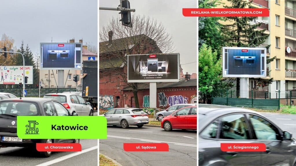 Reklama digital Miele w Katowicach, reklama wielkoformatowa