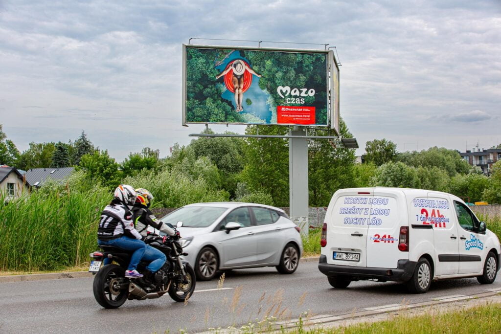 Warszawa, billboard, Mazowsze, Filipiny Płaskowickiej vis a vis Sójki 35