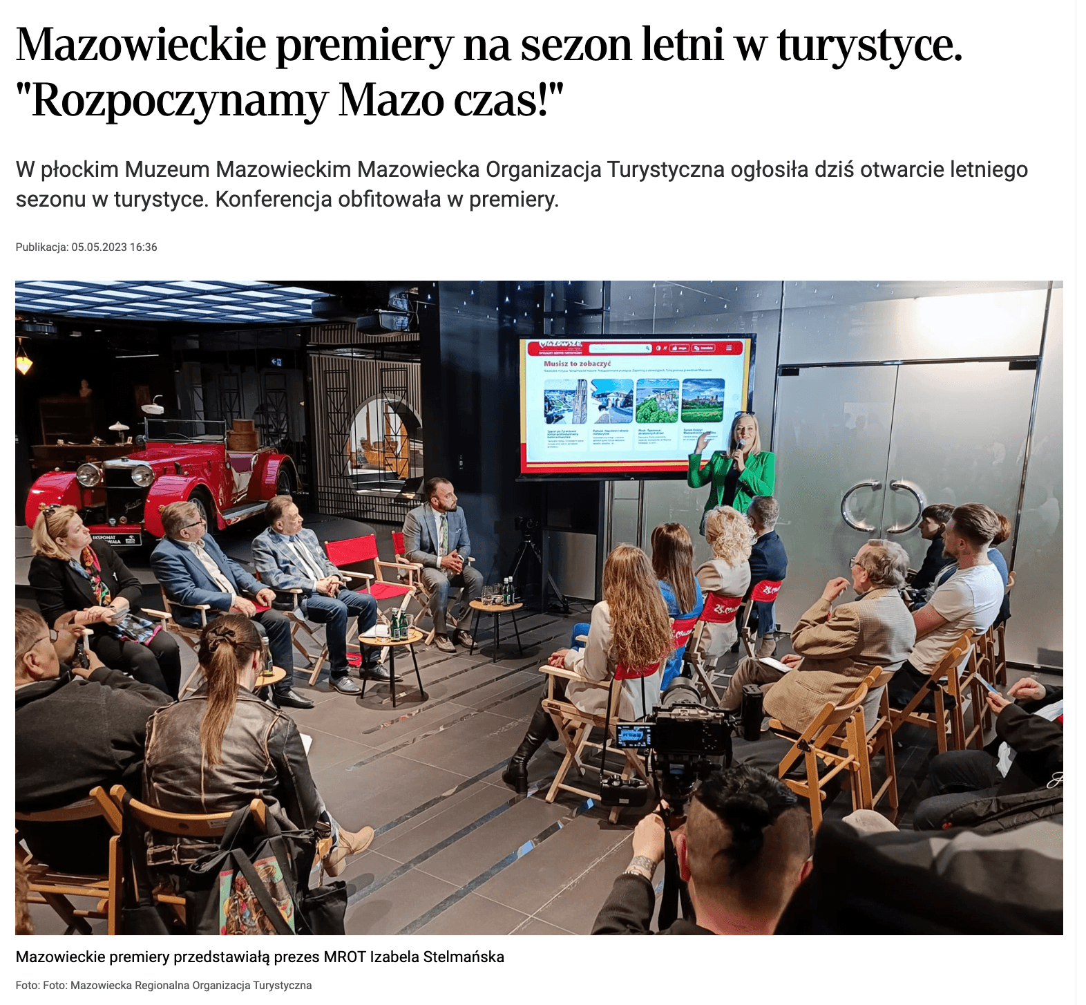 Mazo Czas. Kampania turystyczna województwa mazowieckiego