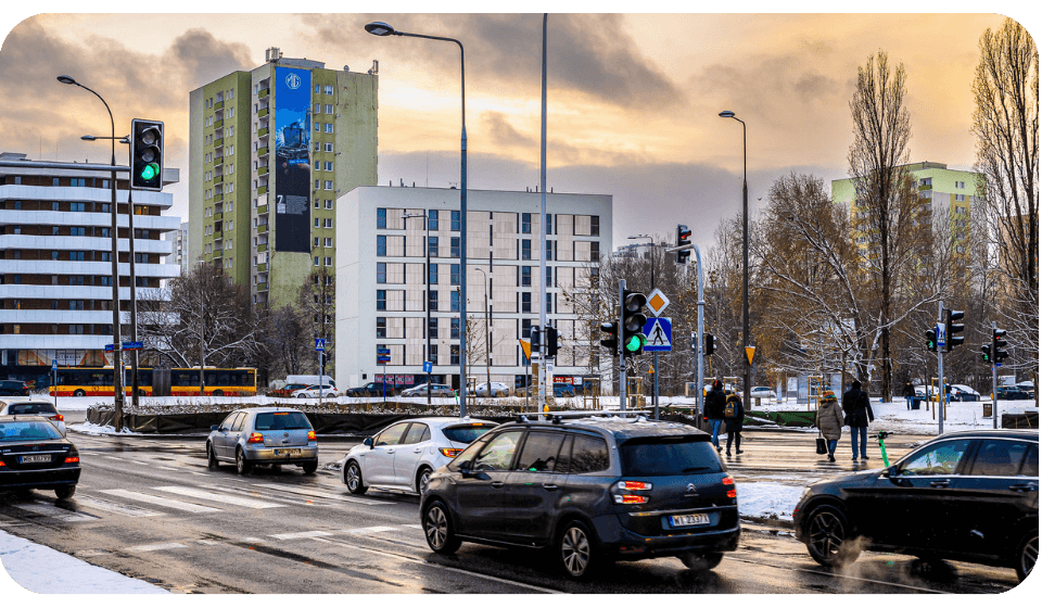 Warszawa, reklama na budynku, Grupa RW