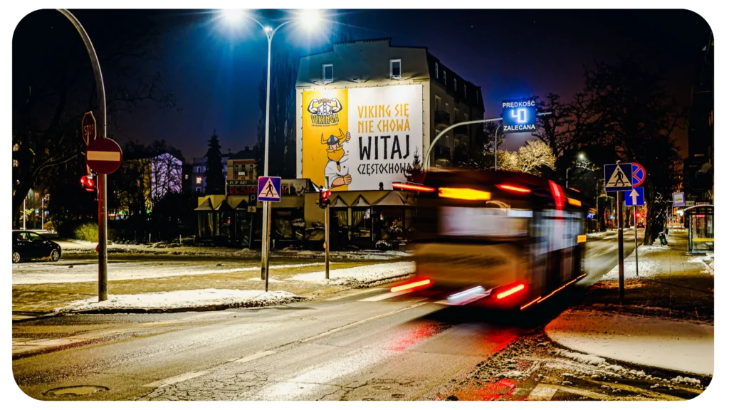 Czestochowa, Kuchnia Vikinga, reklama wielkoformatowa, Grupa RW