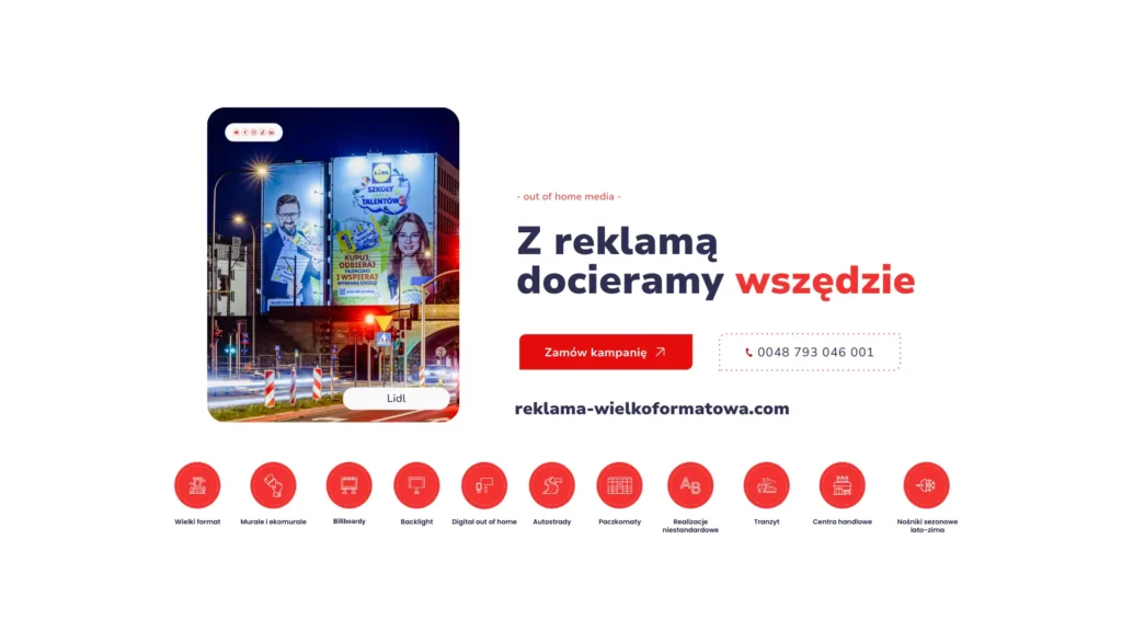Reklama wielkoformatowa Lidl Grupa RW Stadion Narodowy Warszawa