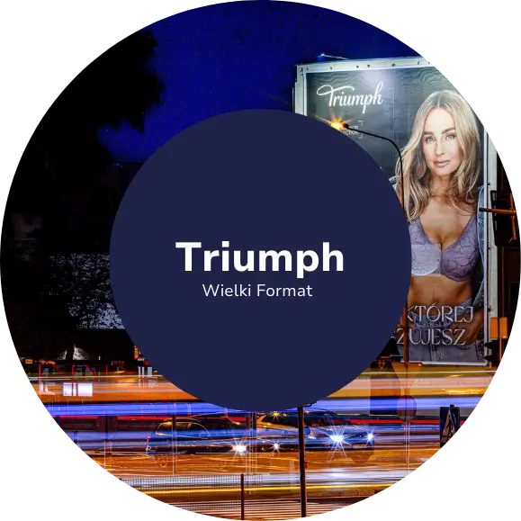 Wielkoformatowa reklama Triumph w Białymstoku - GRUPA RW