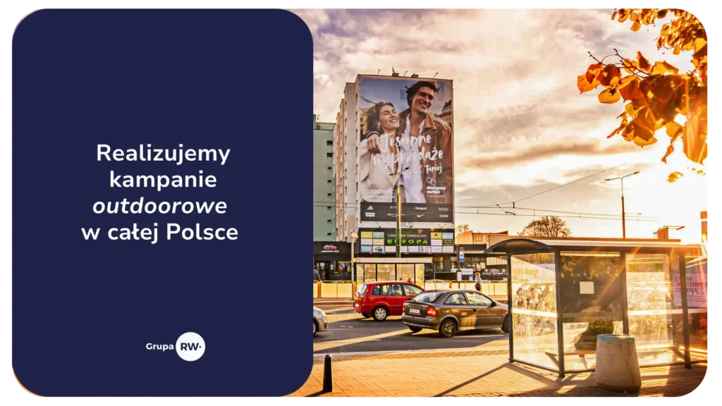 Reklama Designer Outlet na elewacji budynku w Sosnowcu - GRUPA RW