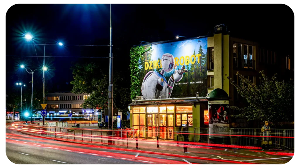Reklamowy mural Dziki Robot w Warszawie, Grupa RW