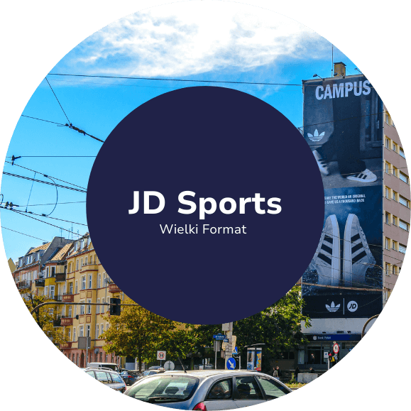 Prestiżowa lokalizacja reklamy JD Sports we Wrocławiu - GRUPA RW