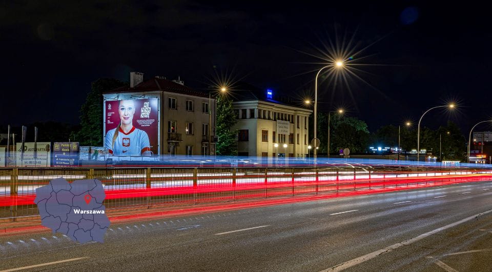 Nośnik reklamowy z kampanii „Czas na naszą historię” – Warszawa