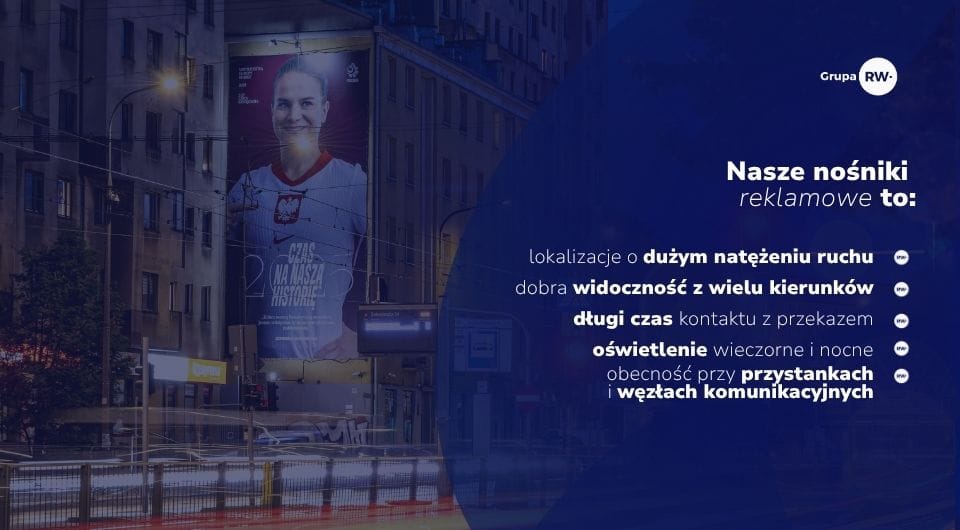 Własne nośniki reklamowe Grupy RW w całej Polsce – sieć wielkoformatowych lokalizacji OOH